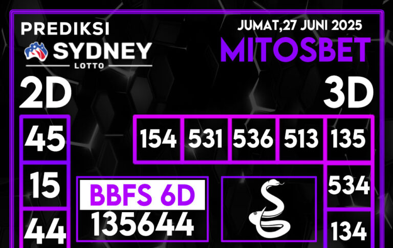 Prediksi SDY Hari Ini 27 Juni 2025