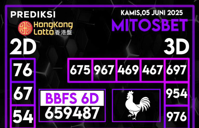 Prediksi HK Hari Ini 05 Juni 2025