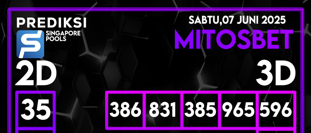 Prediksi SGP4D Hari Ini 07 Juni 2025