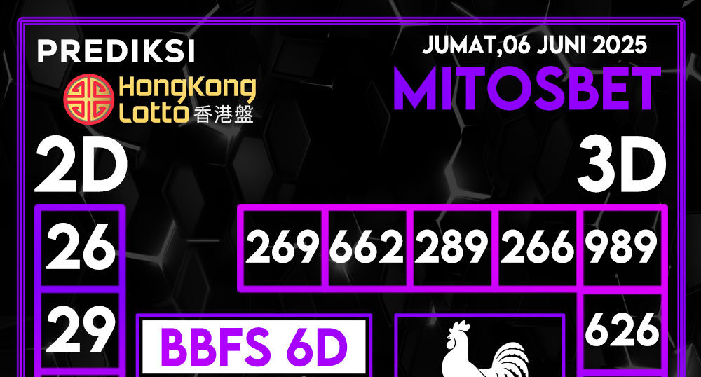 Prediksi HK Hari Ini 06 Juni 2025
