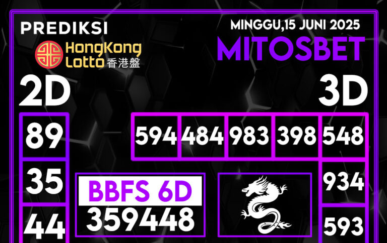 Prediksi HK Hari Ini 15 Juni 2025
