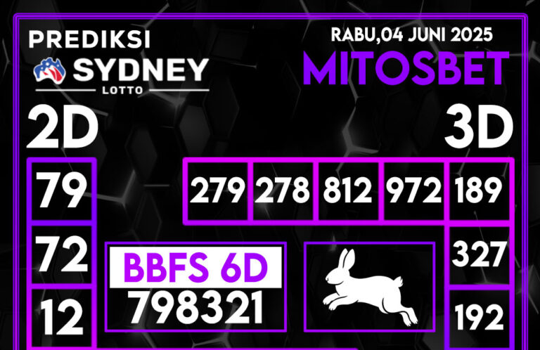 Prediksi SDY Hari Ini 04 Juni 2025