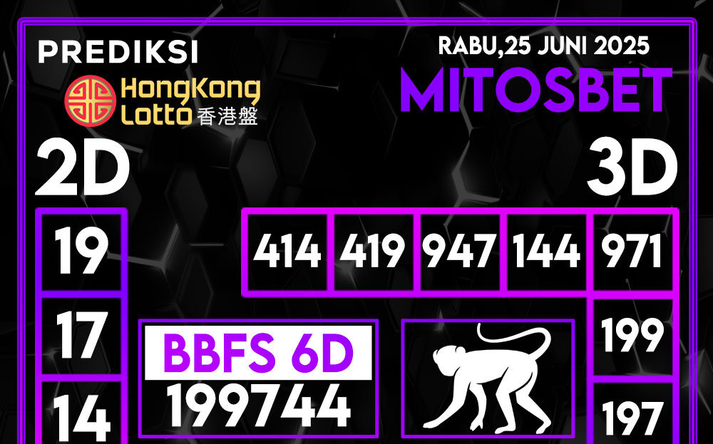 Prediksi HK Hari Ini 25 Juni 2025