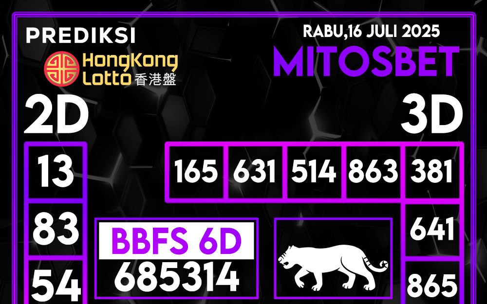 Prediksi HK Hari Ini 16 Juli 2025