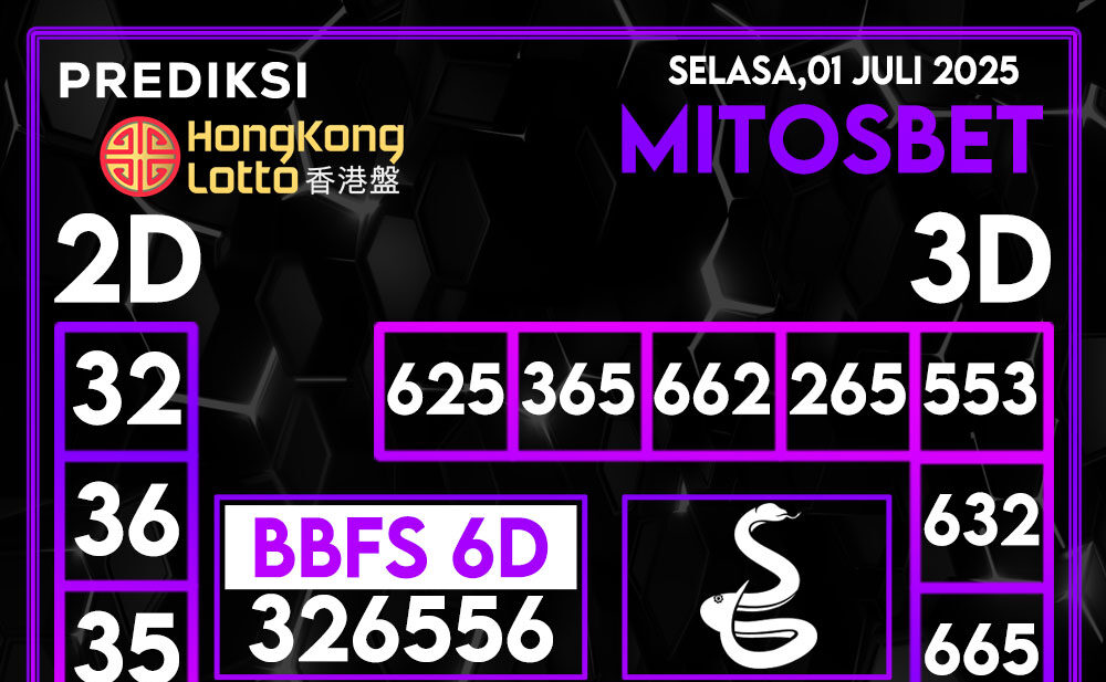 Prediksi HK Hari Ini 01 Juli 2025