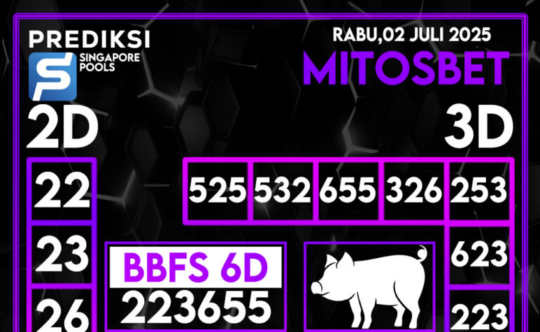 Prediksi SGP4D Hari Ini 02 Juli 2025