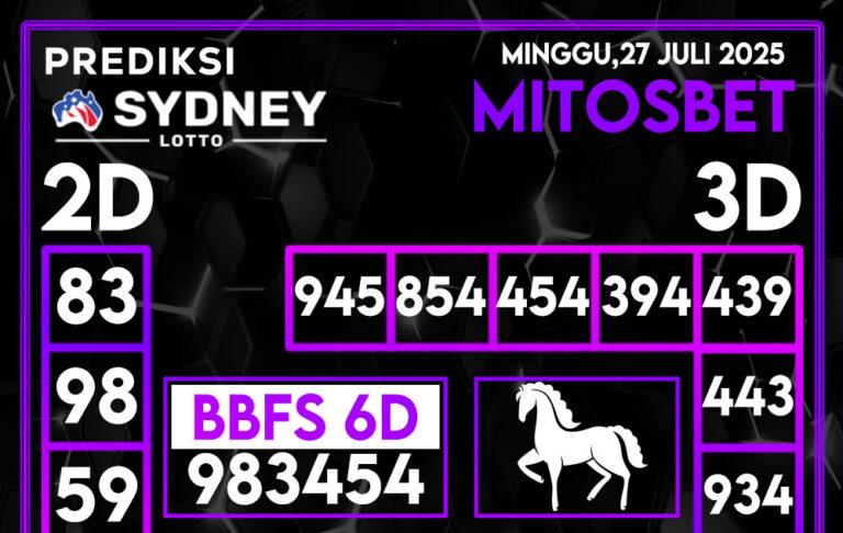 Prediksi SDY Hari Ini 27 Juli 2025