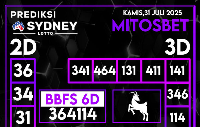 Prediksi SDY Hari Ini 31 Juli 2025