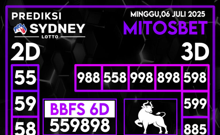Prediksi SDY Hari Ini 06 Juli 2025
