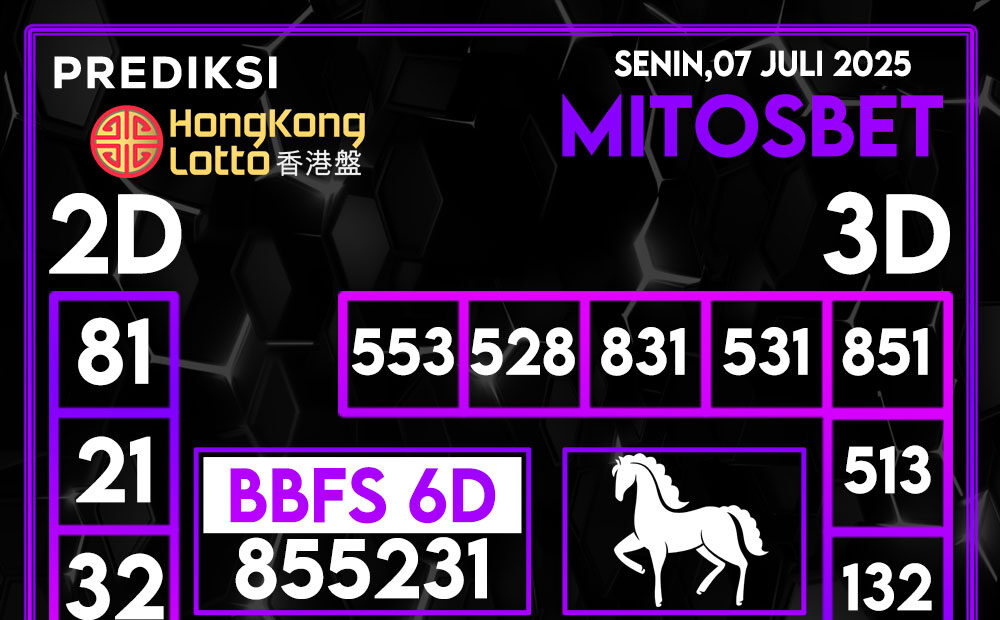 Prediksi HK Hari Ini 07 Juli 2025
