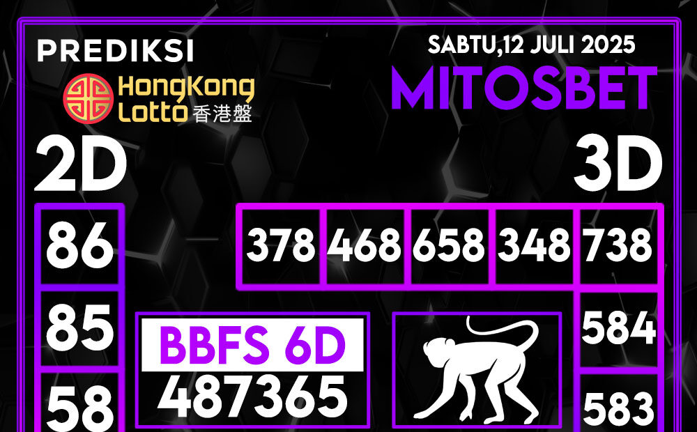 Prediksi HK Hari Ini 12 Juli 2025
