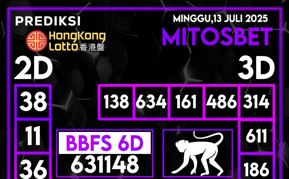 Prediksi HK Hari Ini 13 Juli 2025