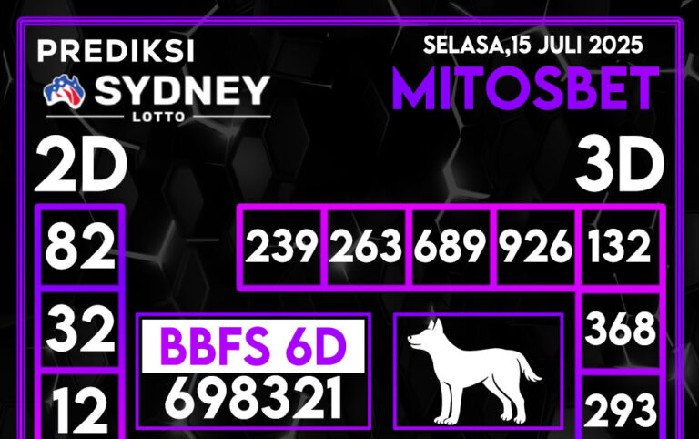 Prediksi SDY Hari Ini 15 Juli 2025