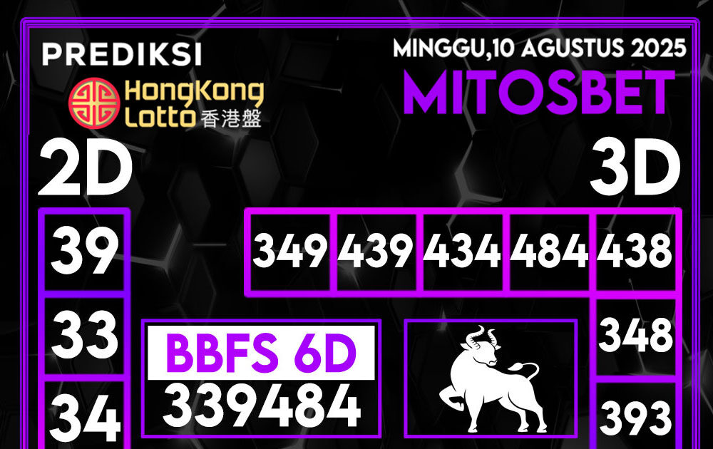 Prediksi HK Hari Ini 10 Agustus 2025