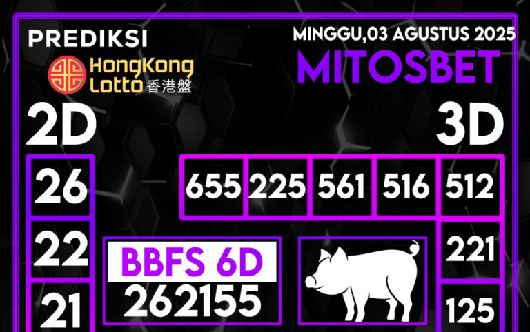 Prediksi HK Hari Ini 03 Agustus 2025
